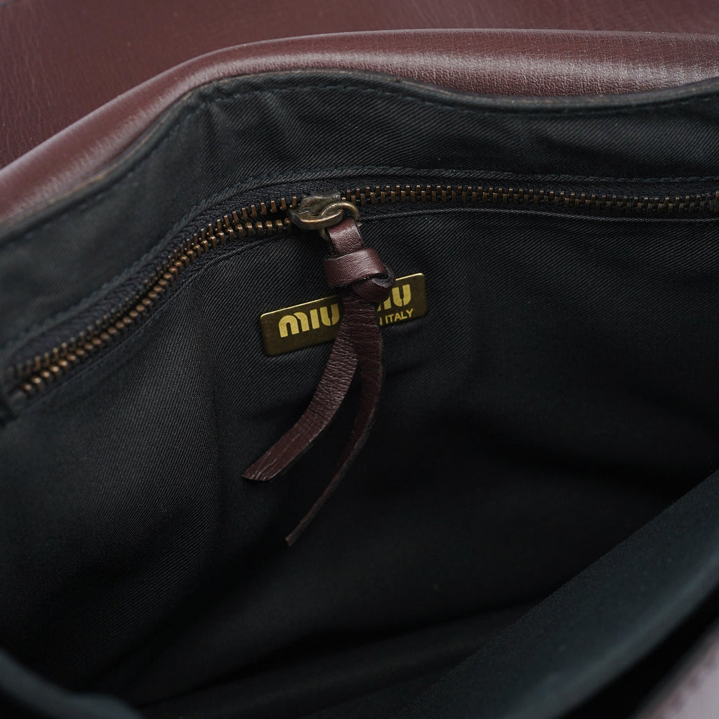 Brown Leather Belt Shoulder Bag