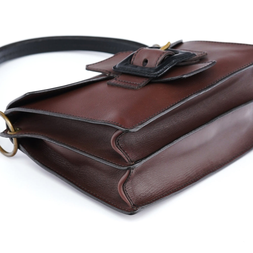Brown Leather Belt Shoulder Bag
