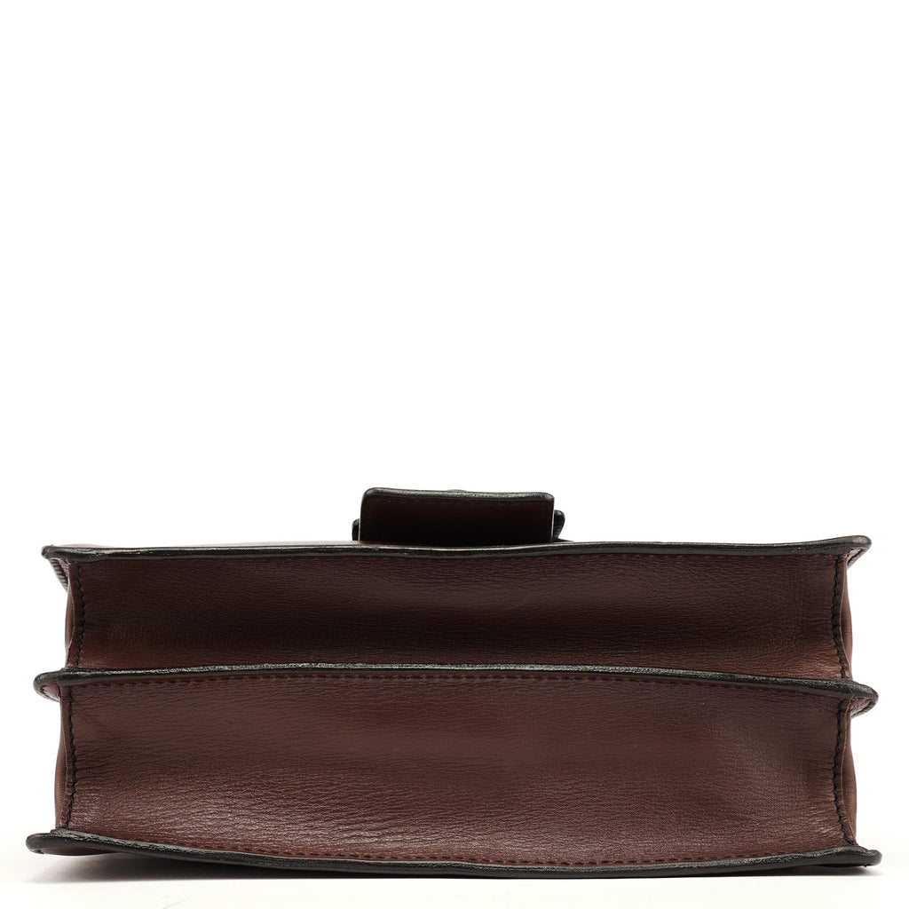 Brown Leather Belt Shoulder Bag