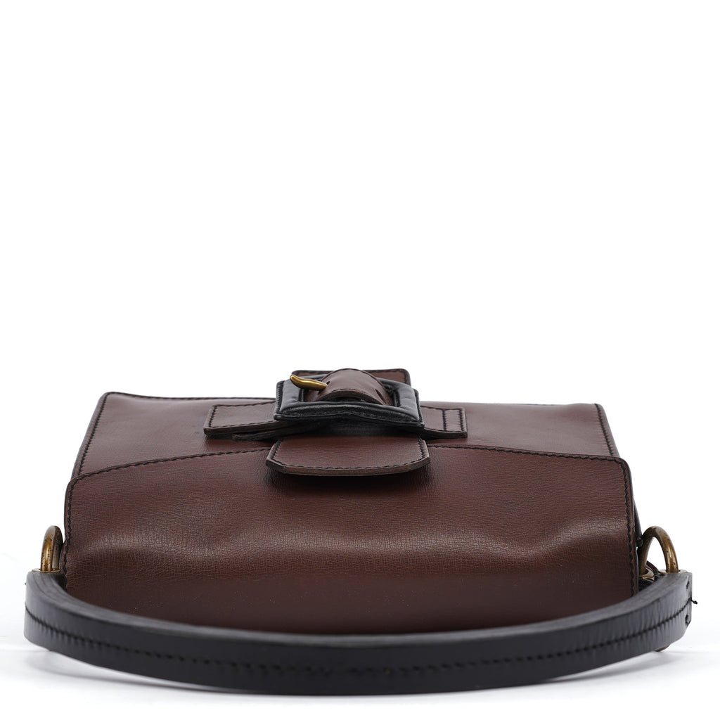 Brown Leather Belt Shoulder Bag