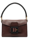 Brown Leather Belt Shoulder Bag