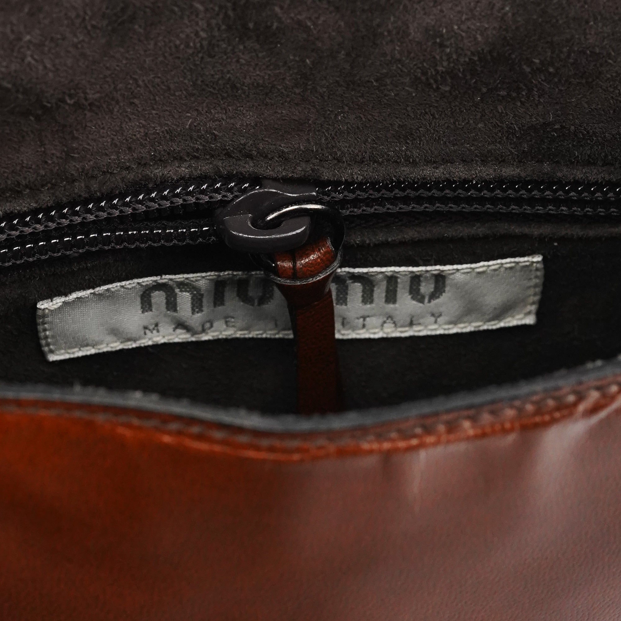 Brown Leather Flap Crossbody Bag