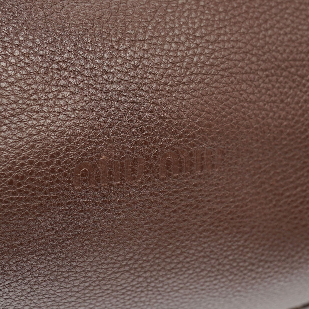 Brown Leather Rope Shoulder Bag