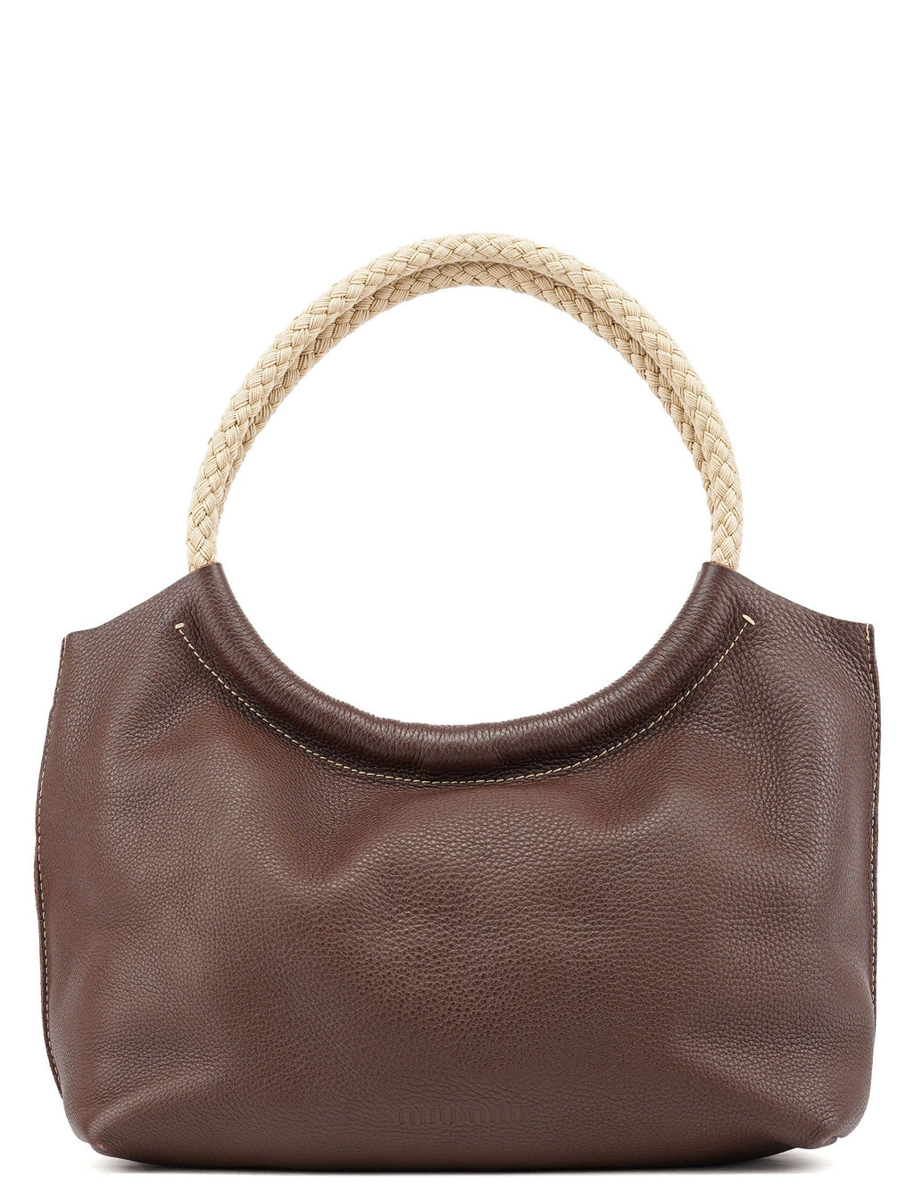 Brown Leather Rope Shoulder Bag
