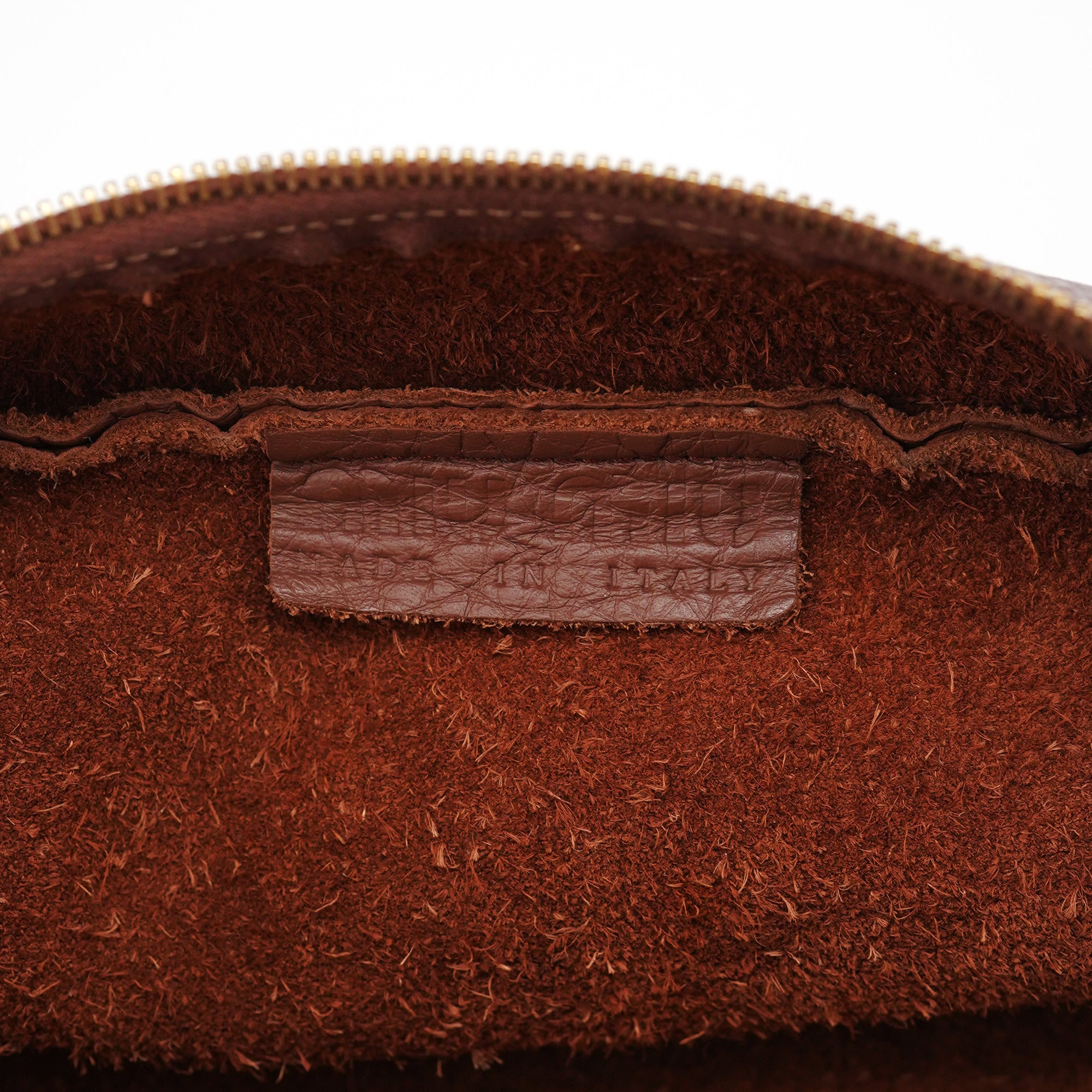Brown Pebbled Leather Shoulder Bag