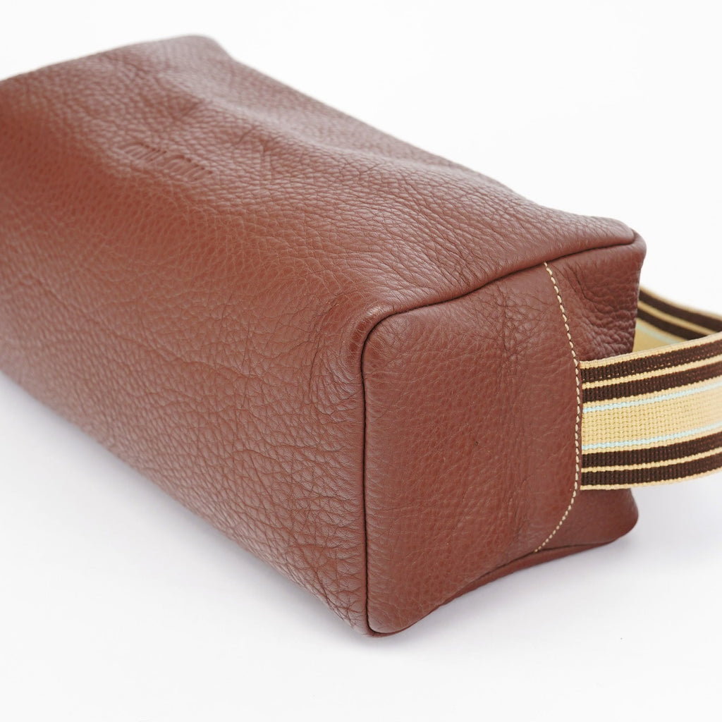 Brown Pebbled Leather Shoulder Bag