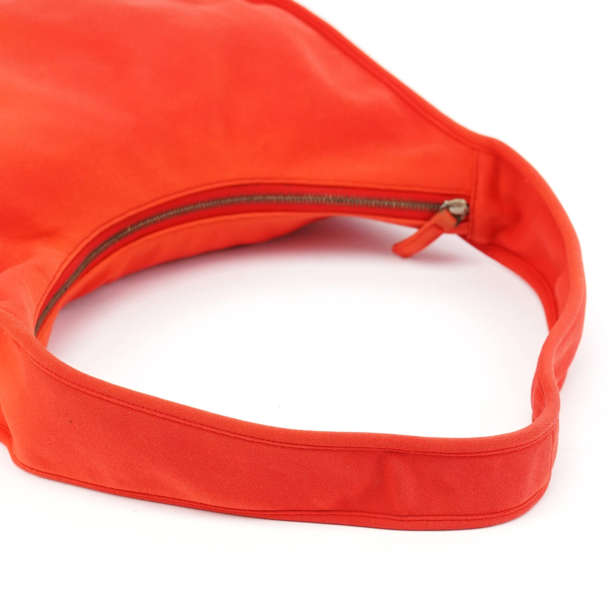 Coral Red Mesh Hobo Shoulder Bag