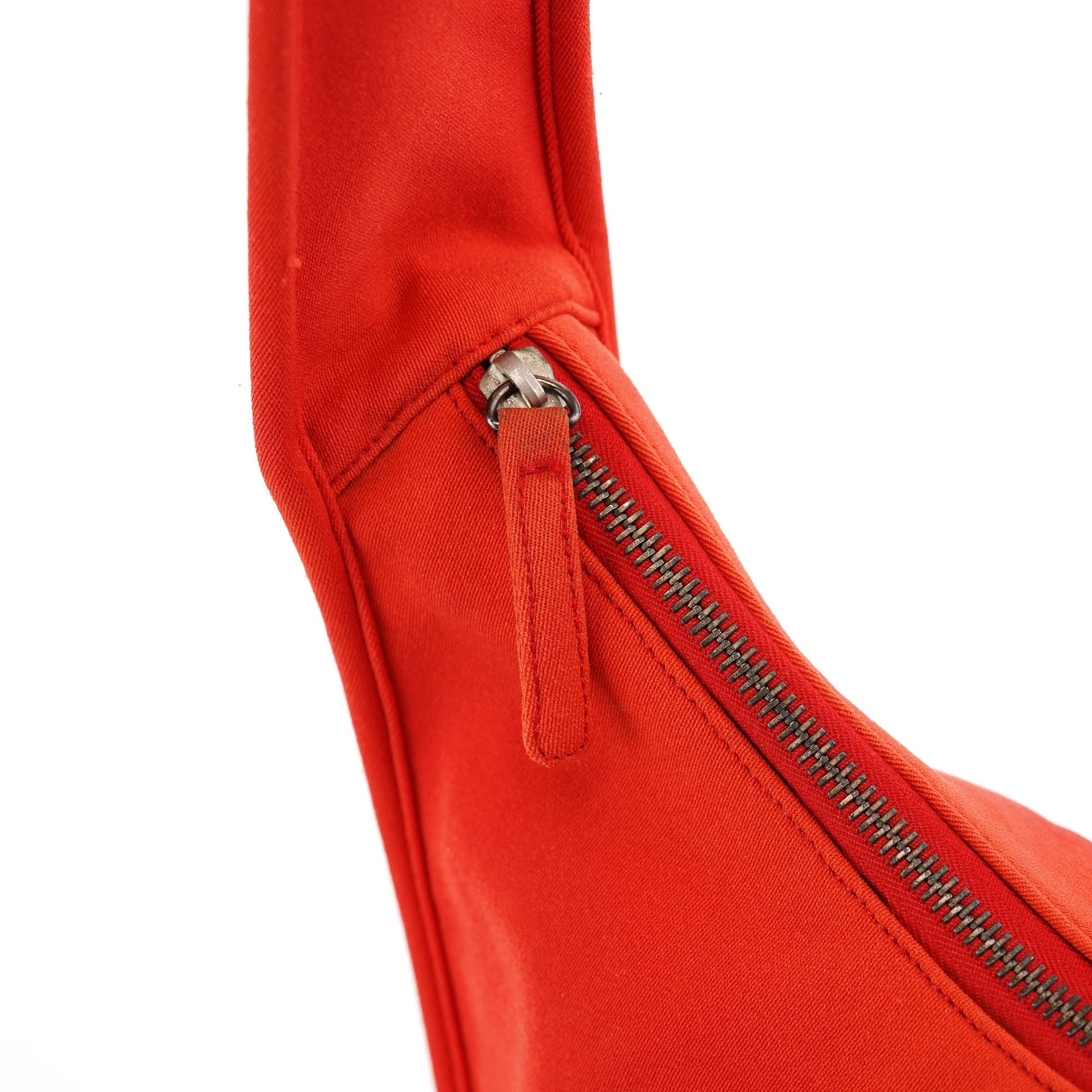 Coral Red Mesh Hobo Shoulder Bag