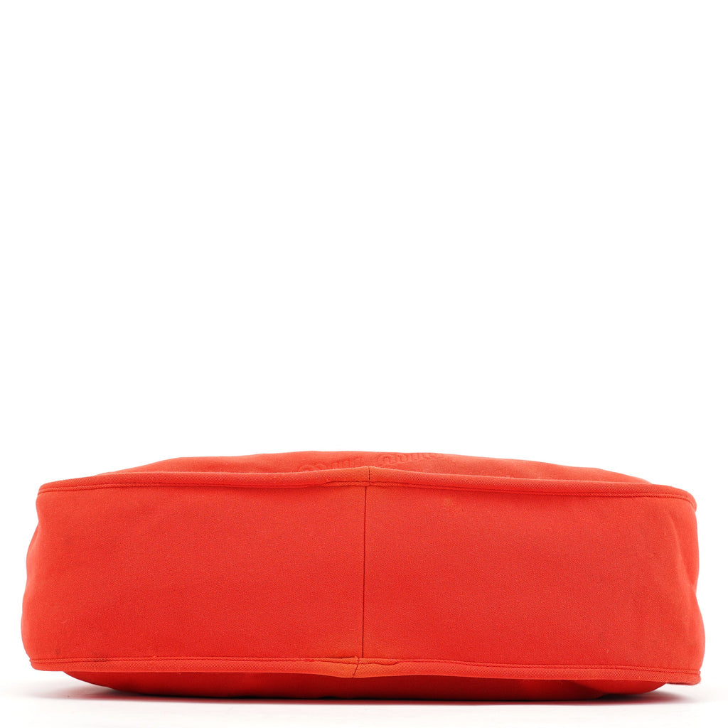 Coral Red Mesh Hobo Shoulder Bag