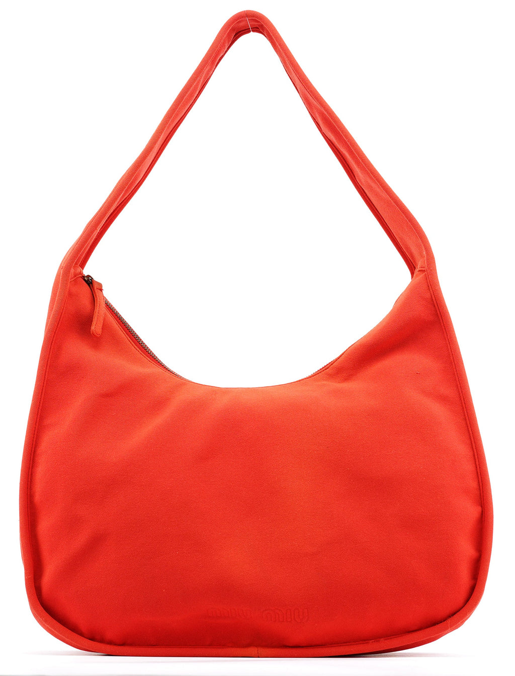 Coral Red Mesh Hobo Shoulder Bag