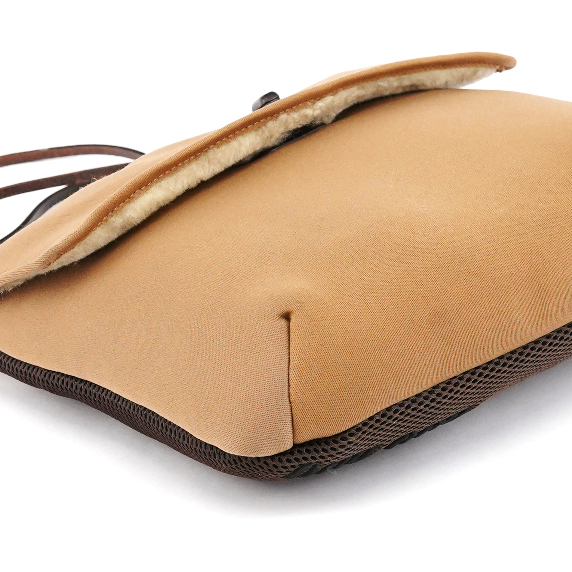 Fall 1999 Beige Shearling Crossbody Bag