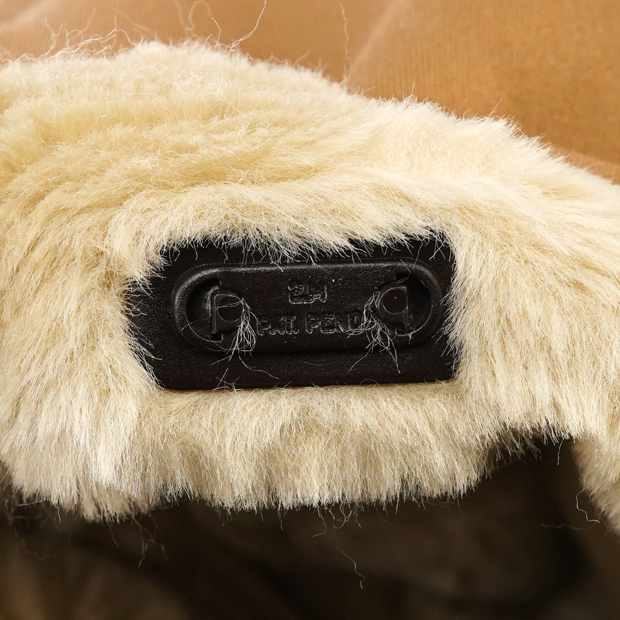 Fall 1999 Beige Shearling Crossbody Bag