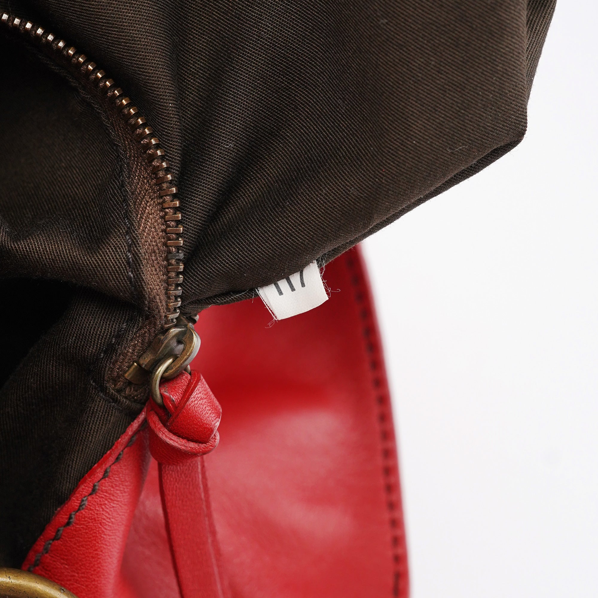 Fall 2003 Red Calfskin Turnlock Hobo Bag