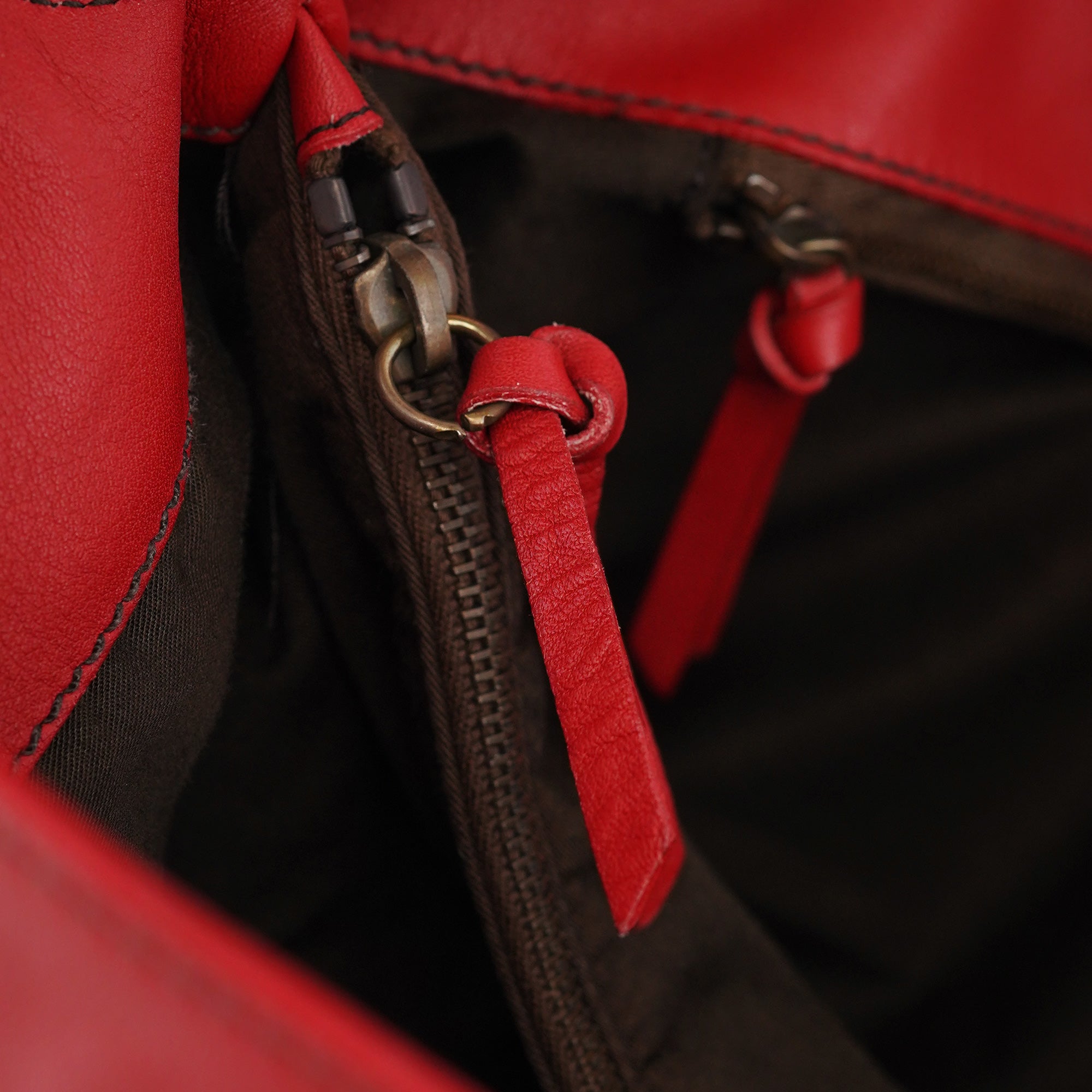 Fall 2003 Red Calfskin Turnlock Hobo Bag