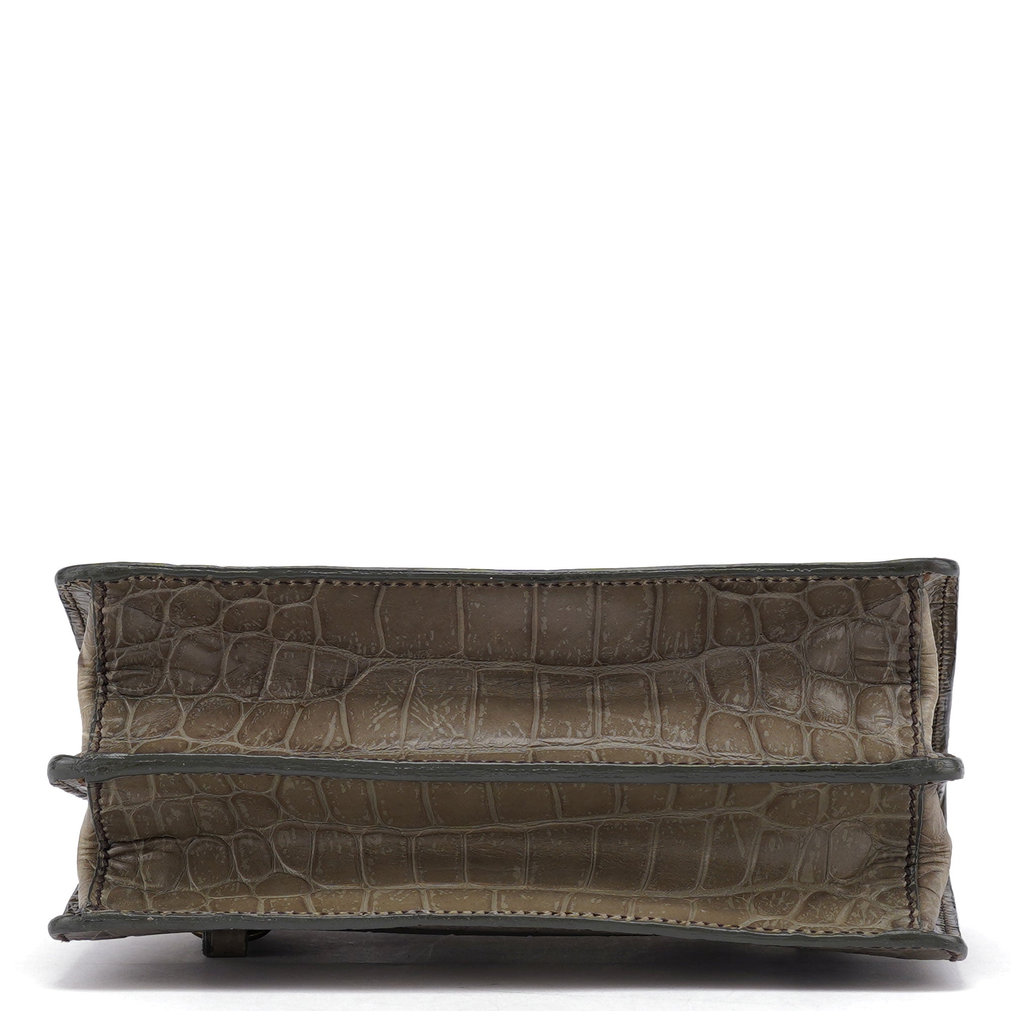 Grey Croc Embossed Tote Bag