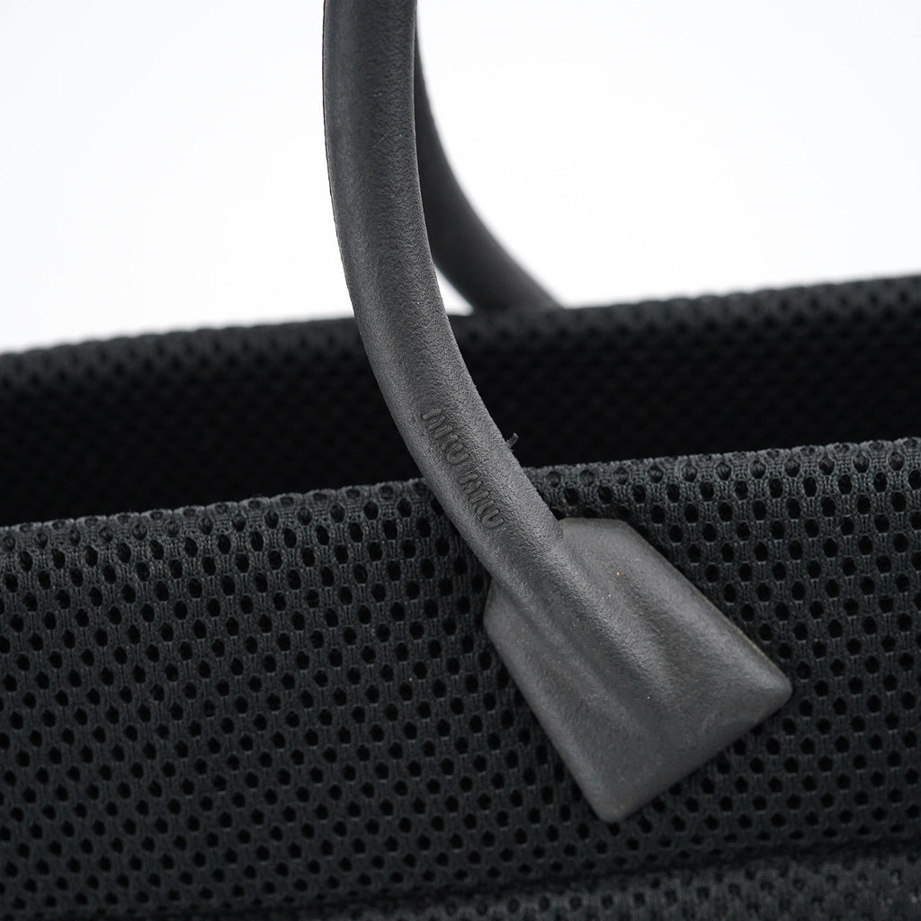 Large Black Mesh Tote Bag