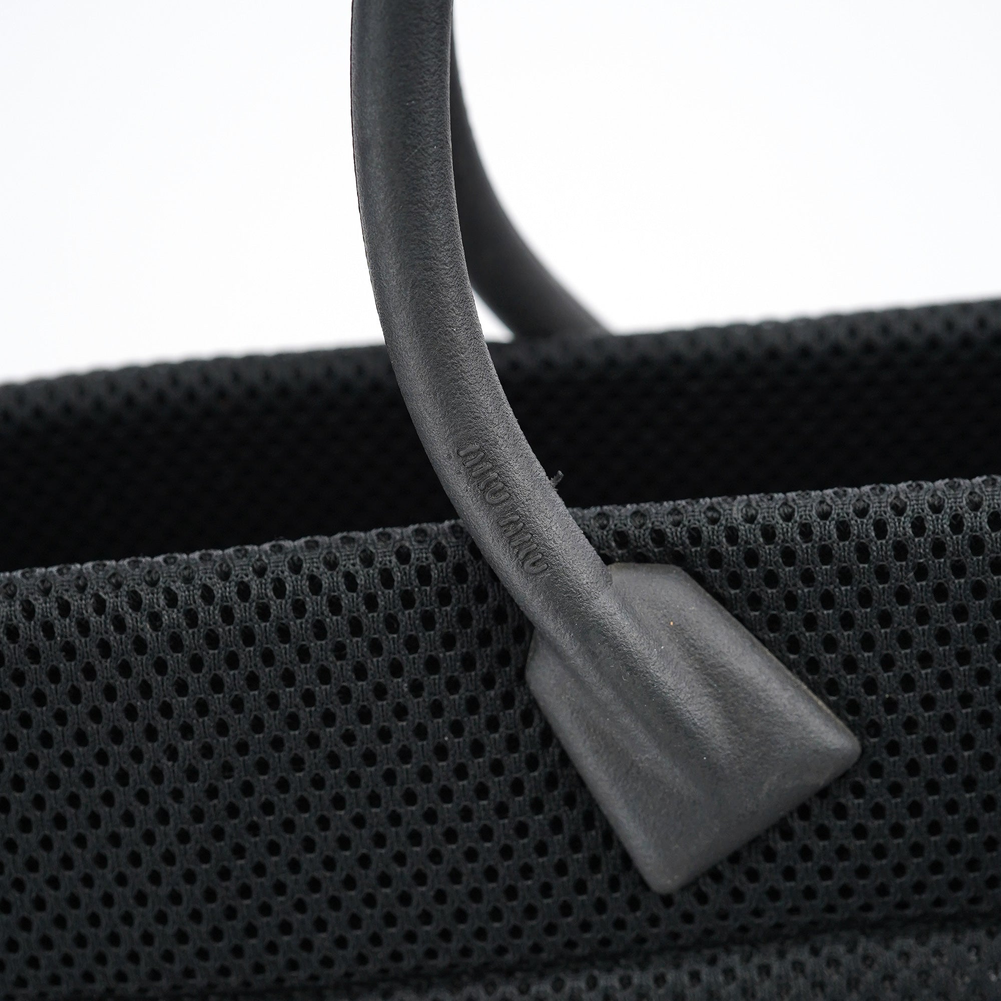 Large Black Mesh Tote Bag