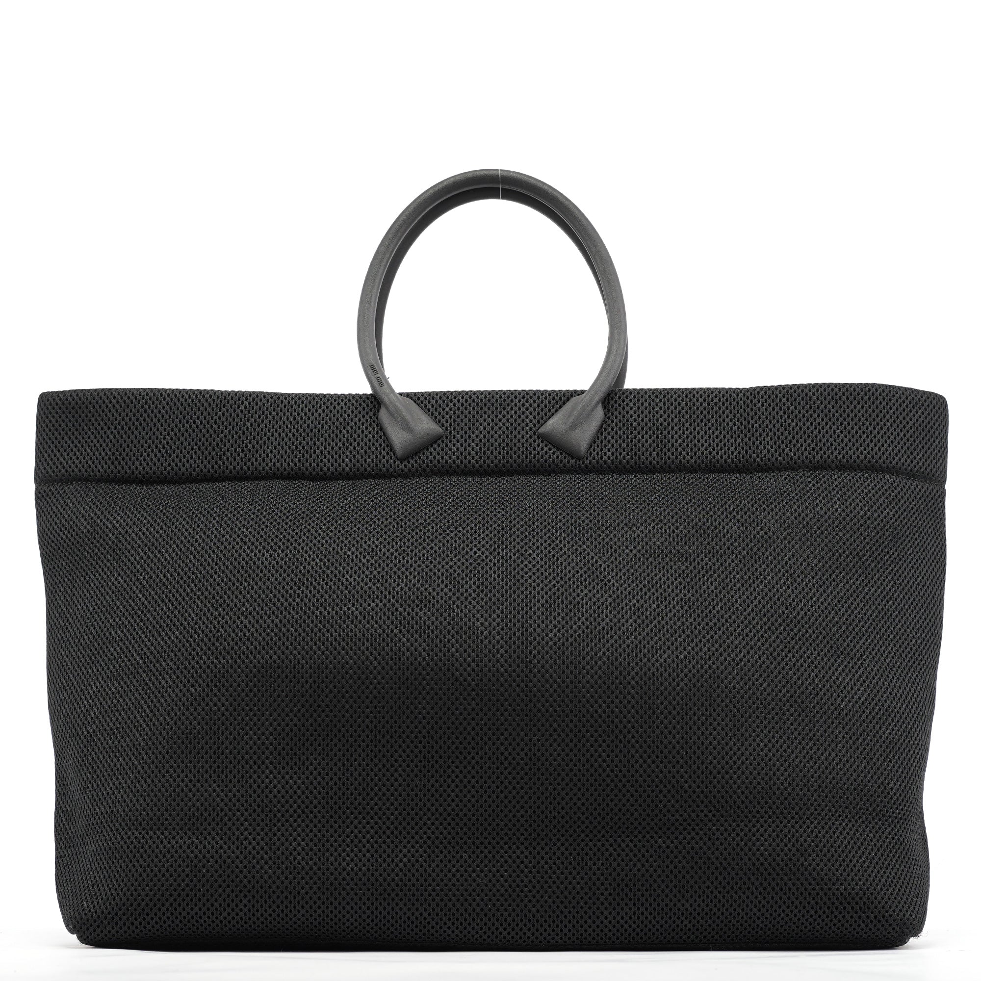 Large Black Mesh Tote Bag