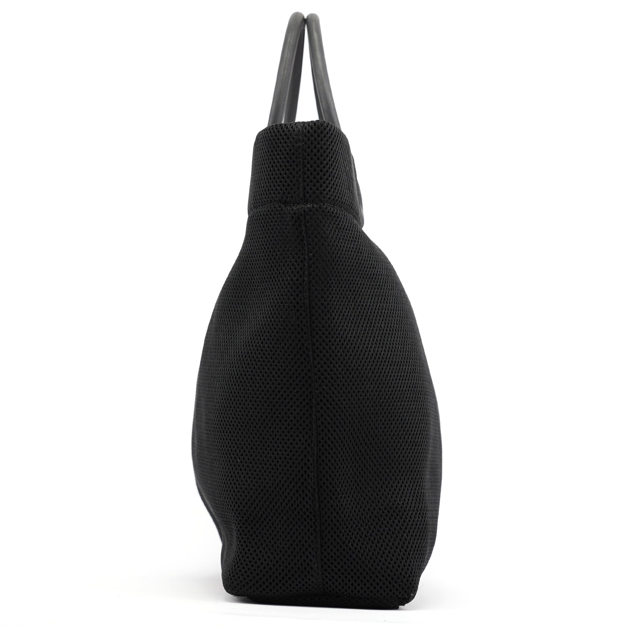 Large Black Mesh Tote Bag