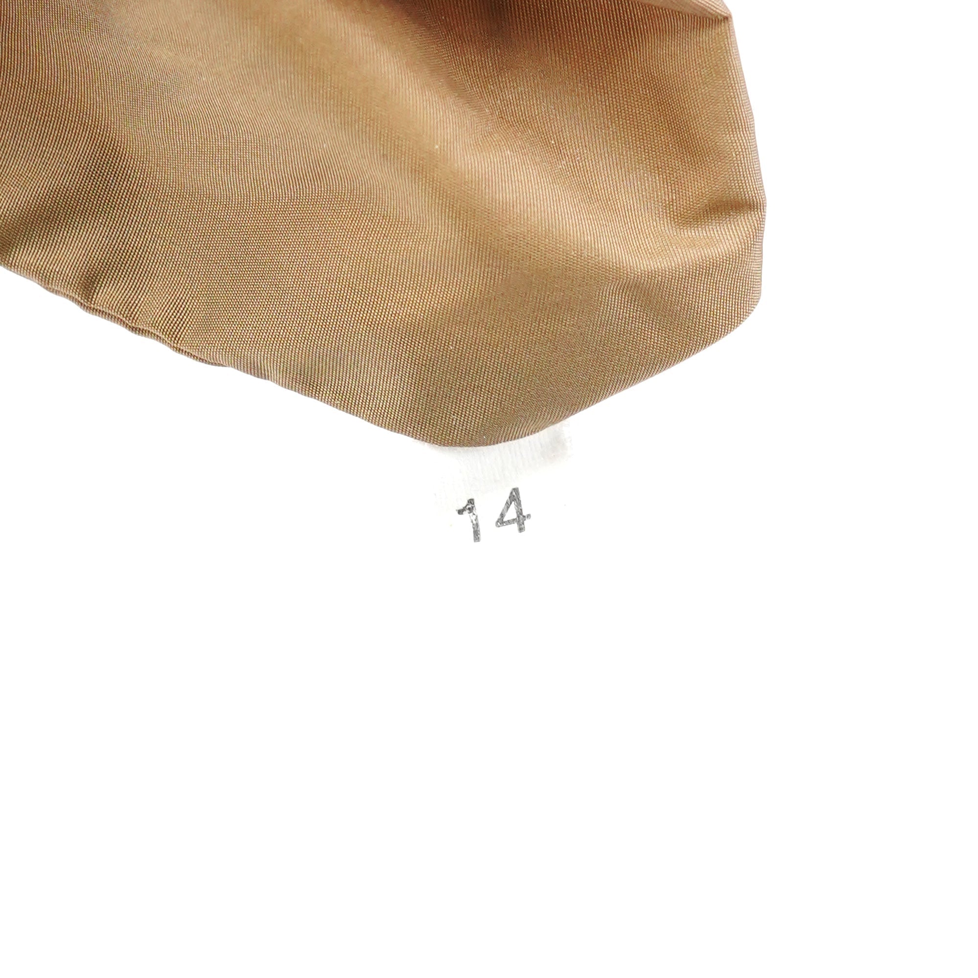 Light Brown Calfskin Leather Bowling Bag