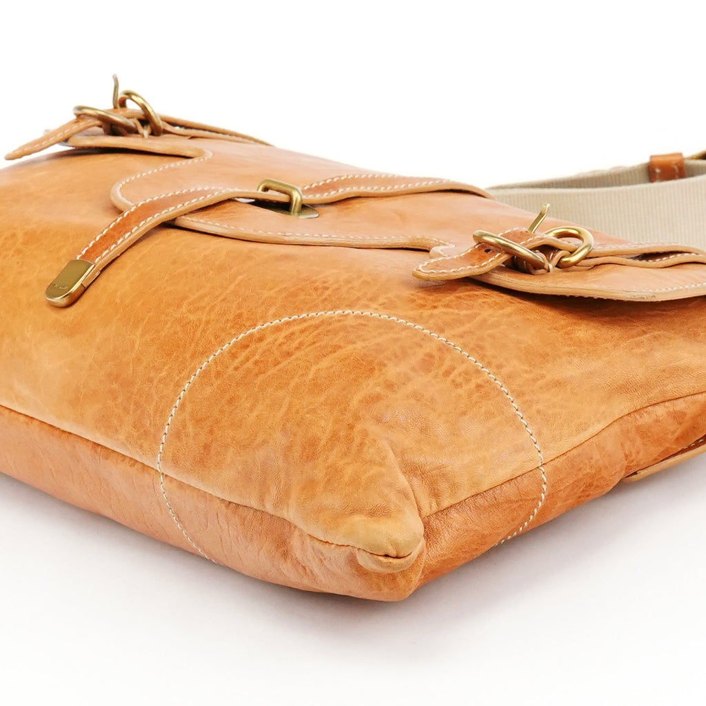 Light Brown Leather Shoulder Bag