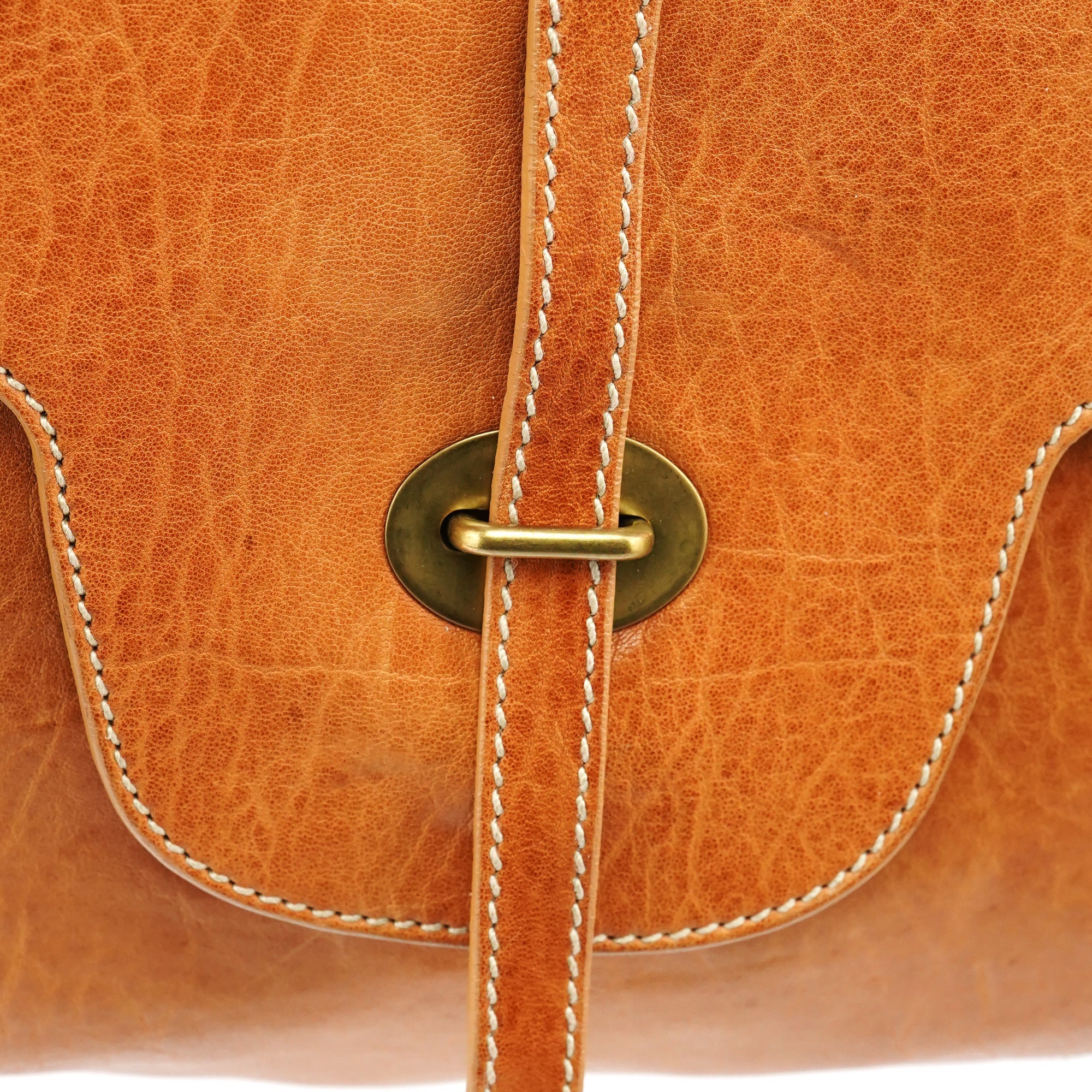 Light Brown Leather Shoulder Bag