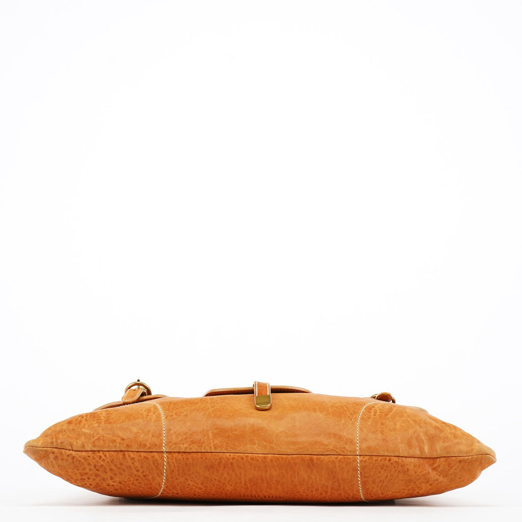 Light Brown Leather Shoulder Bag