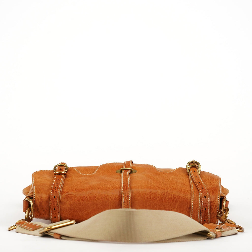 Light Brown Leather Shoulder Bag
