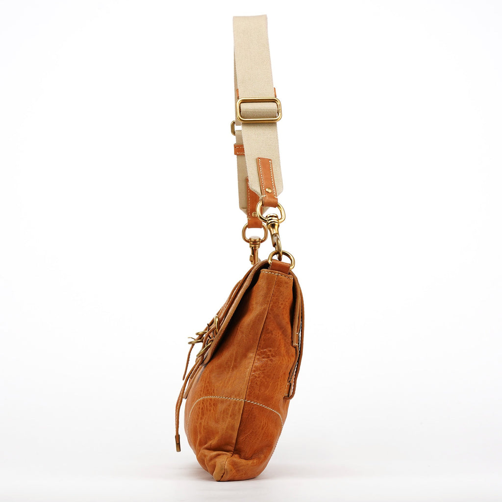 Light Brown Leather Shoulder Bag