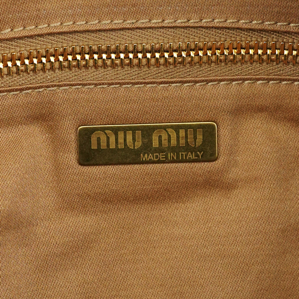 Light Brown Leather Shoulder Bag