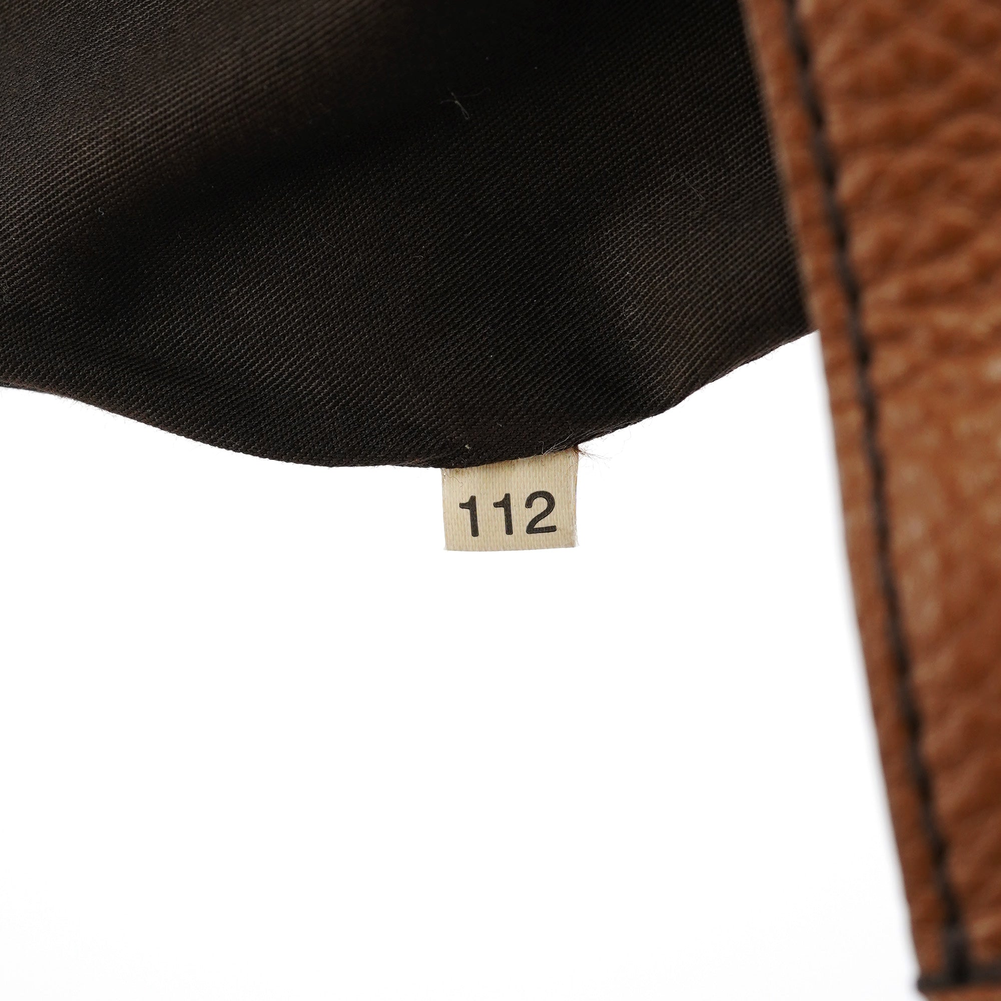 Light Brown Leather Turnlock Shoulder Bag