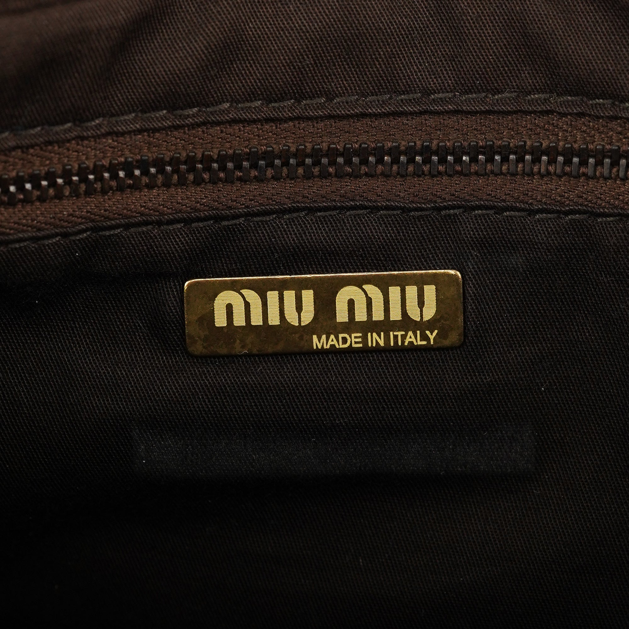 Light Brown Leather Turnlock Shoulder Bag