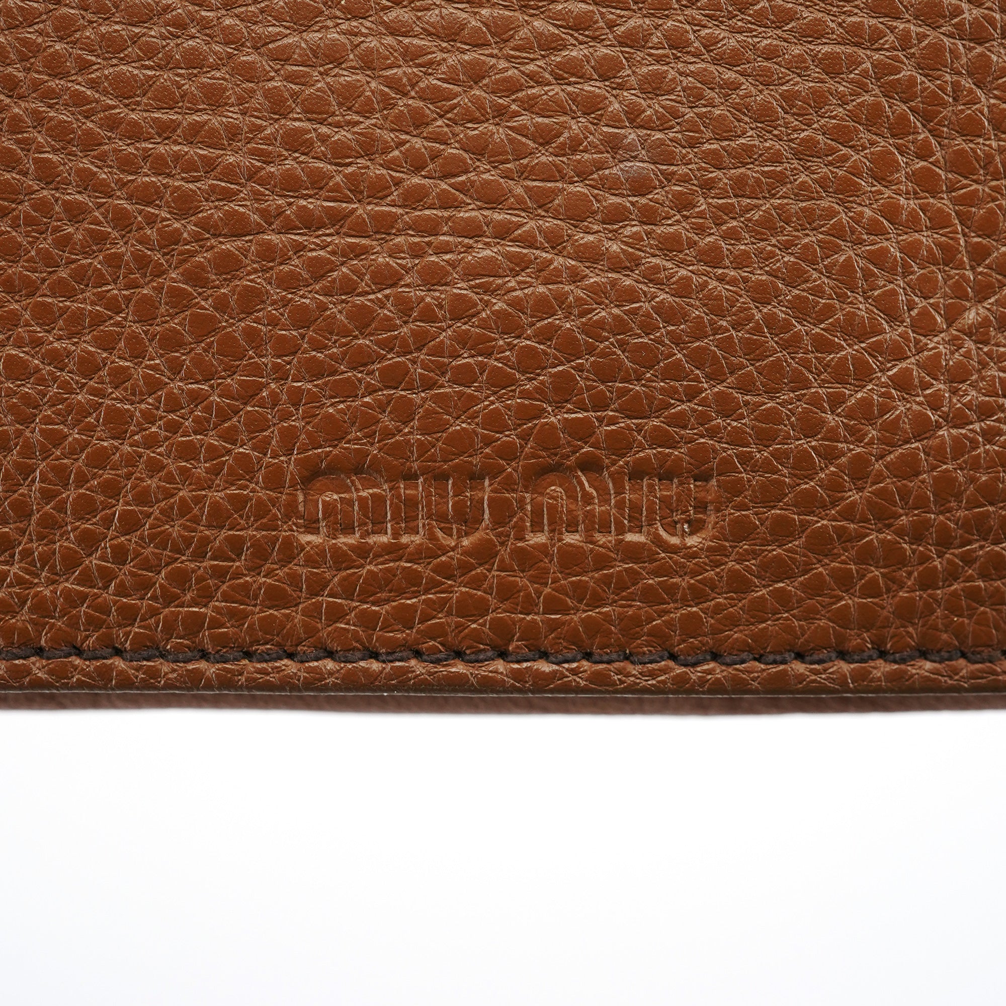 Light Brown Leather Turnlock Shoulder Bag