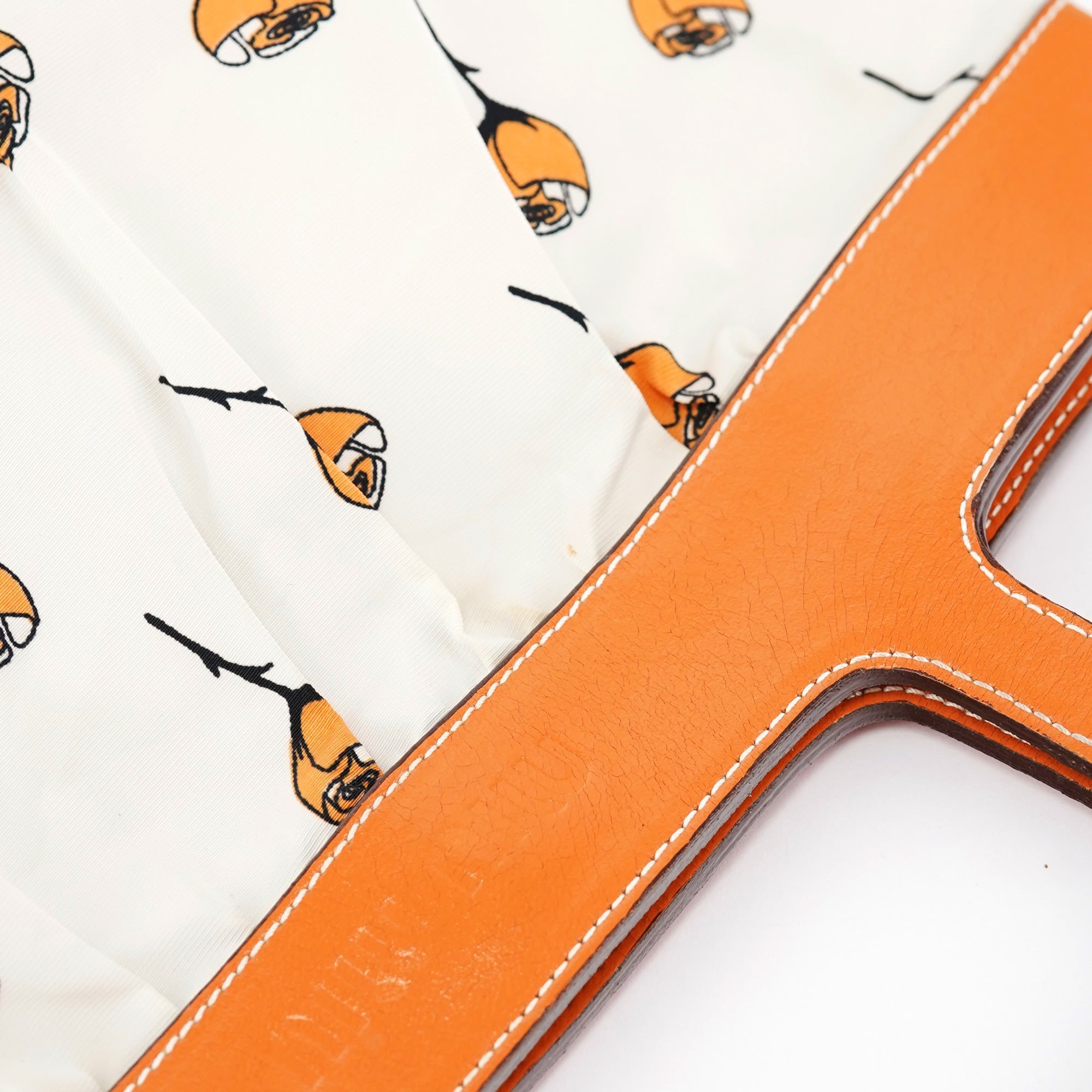 Nylon Floral Print Top Handle Clutch Bag