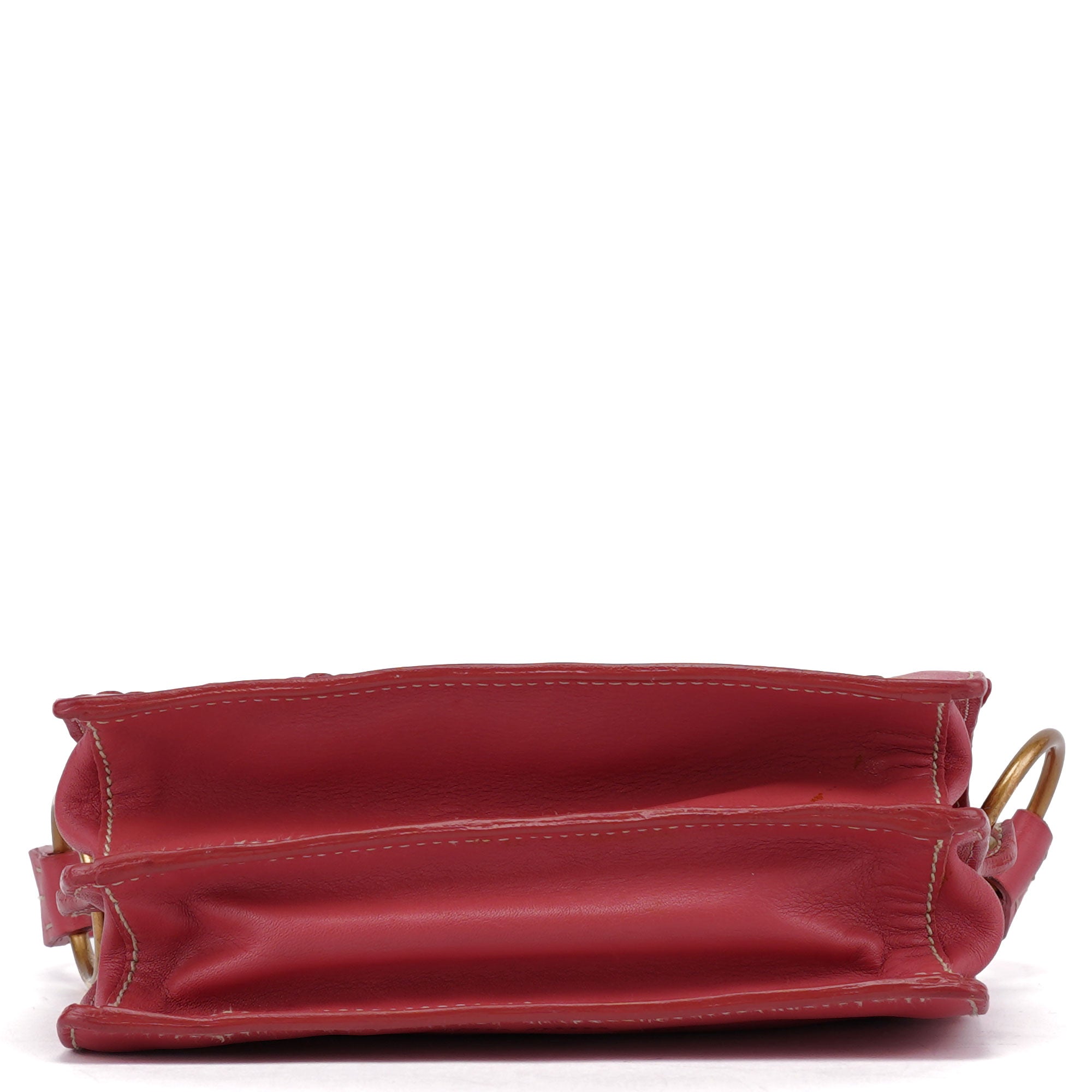 Pink Calfskin Turnlock Shoulder Bag