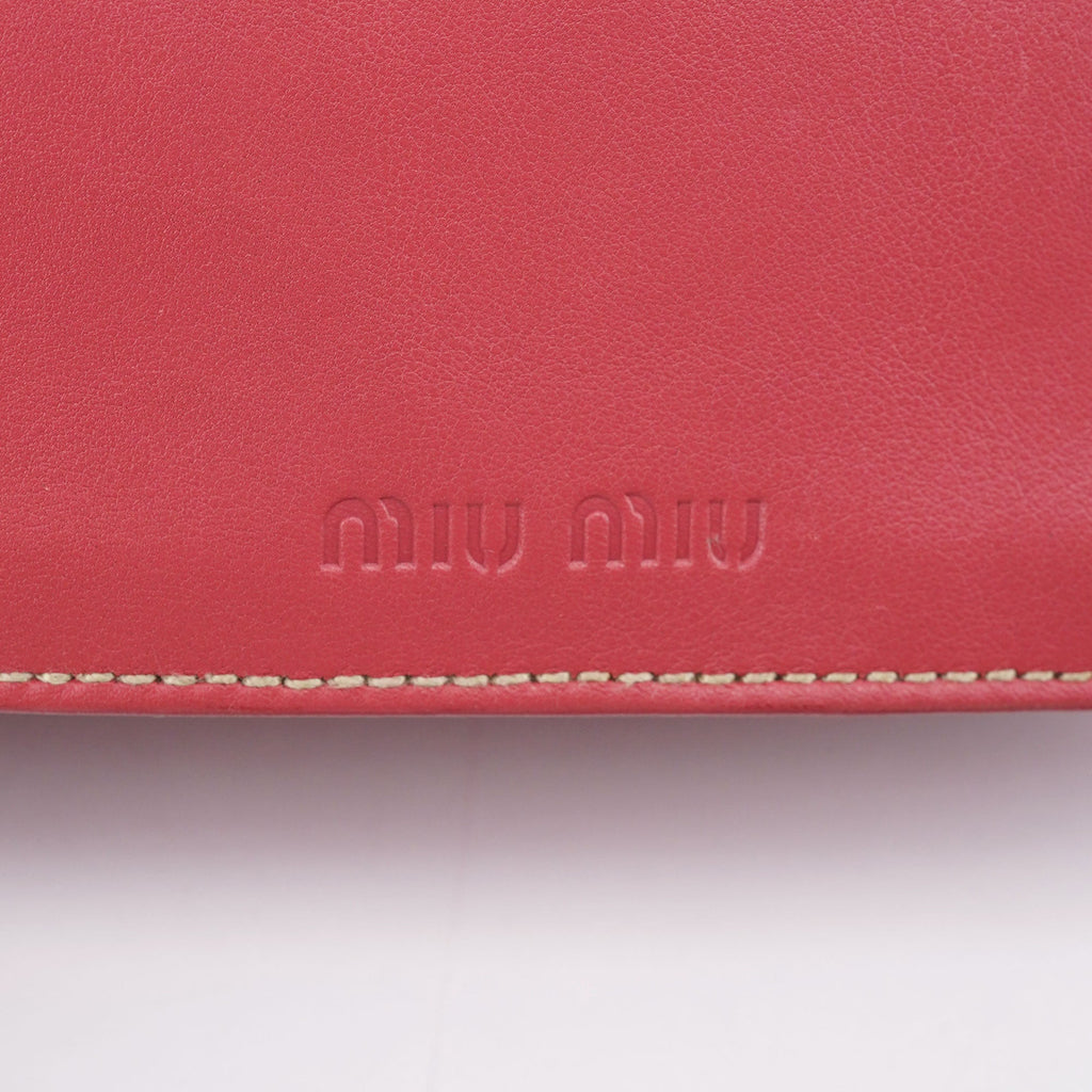 Pink Calfskin Turnlock Shoulder Bag