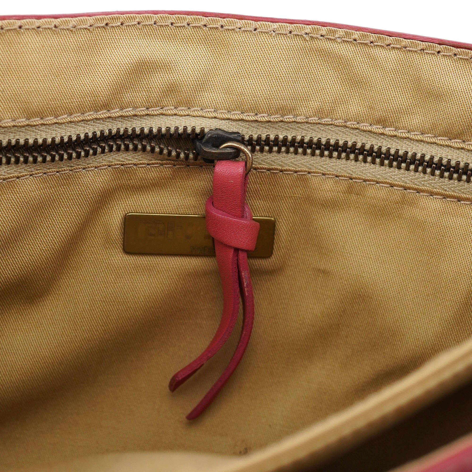Pink Calfskin Turnlock Shoulder Bag