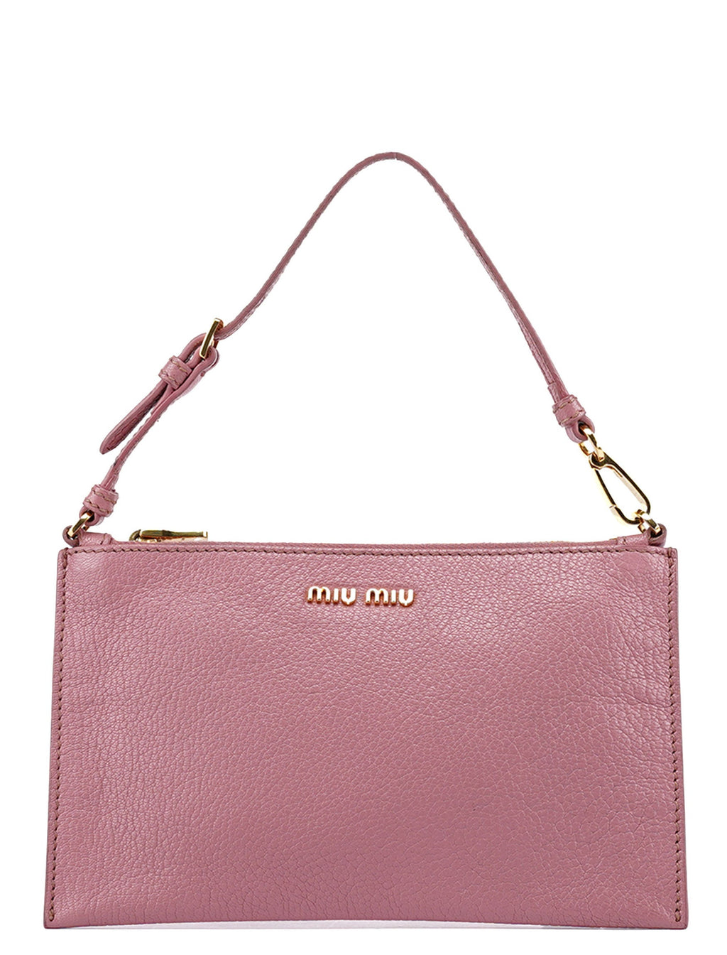 Pink Leather Shoulder Bag
