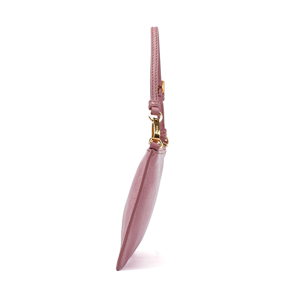 Pink Leather Shoulder Bag