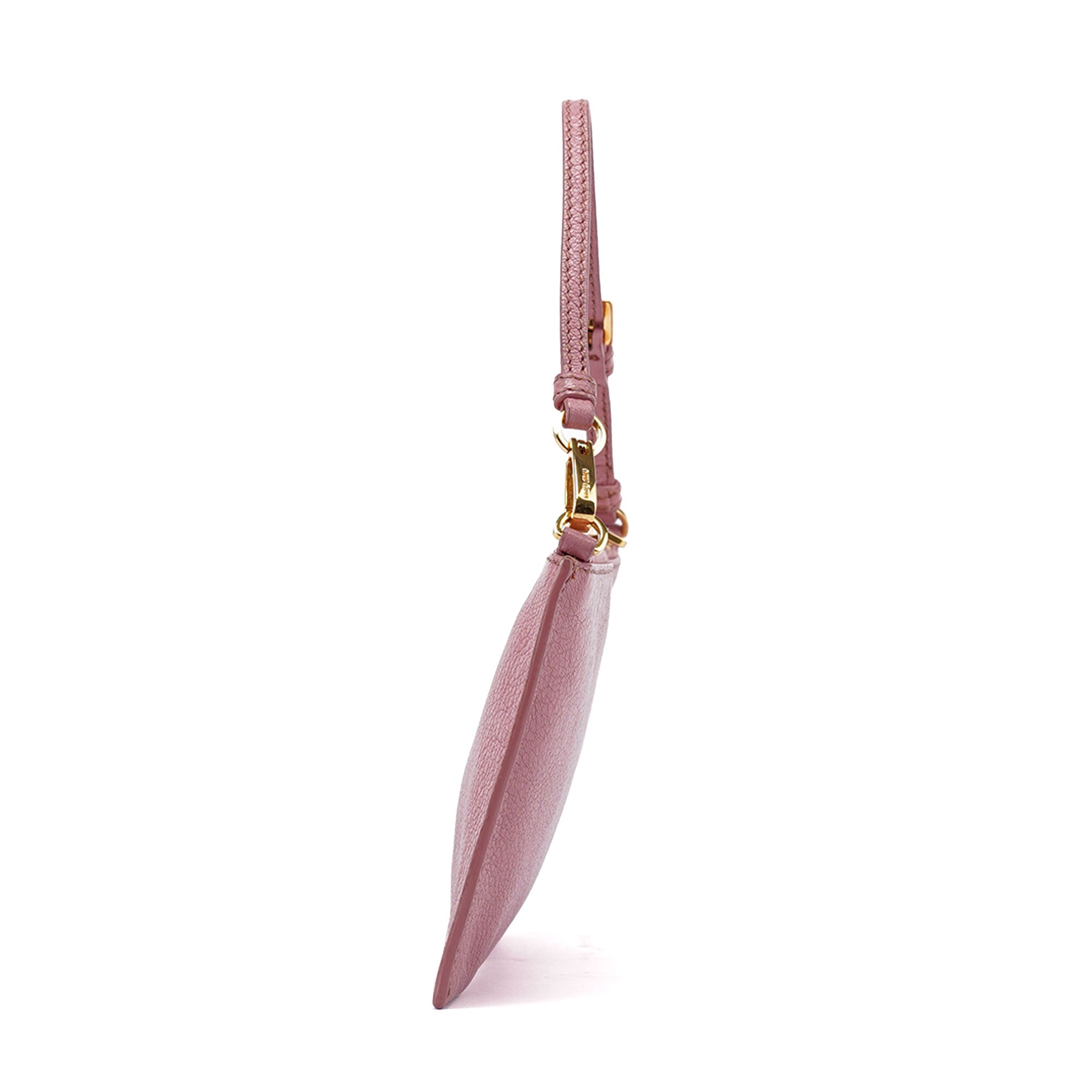 Pink Leather Shoulder Bag