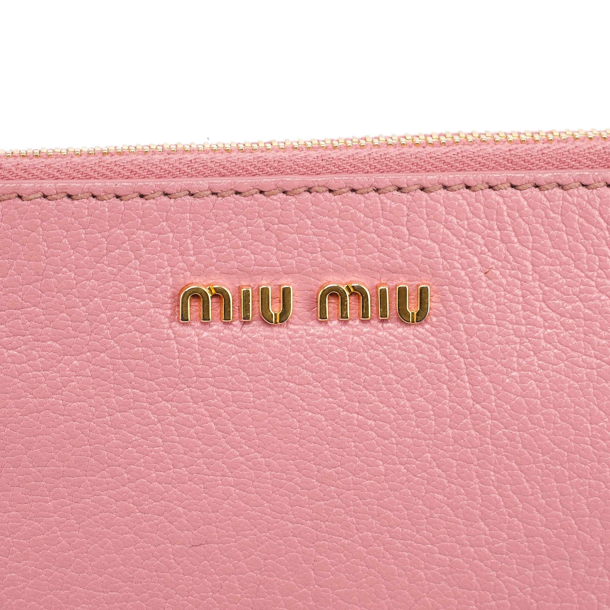 Pink Leather Shoulder Bag