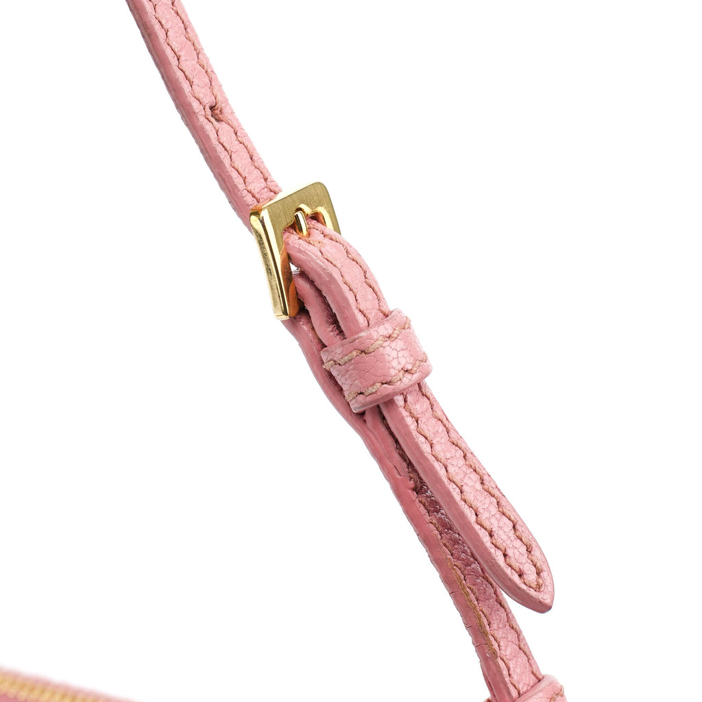 Pink Leather Shoulder Bag