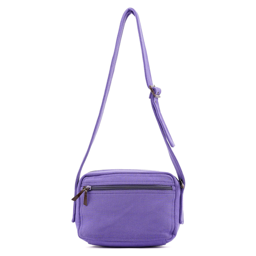 Purple Pocket Mesh Shoulder Bag