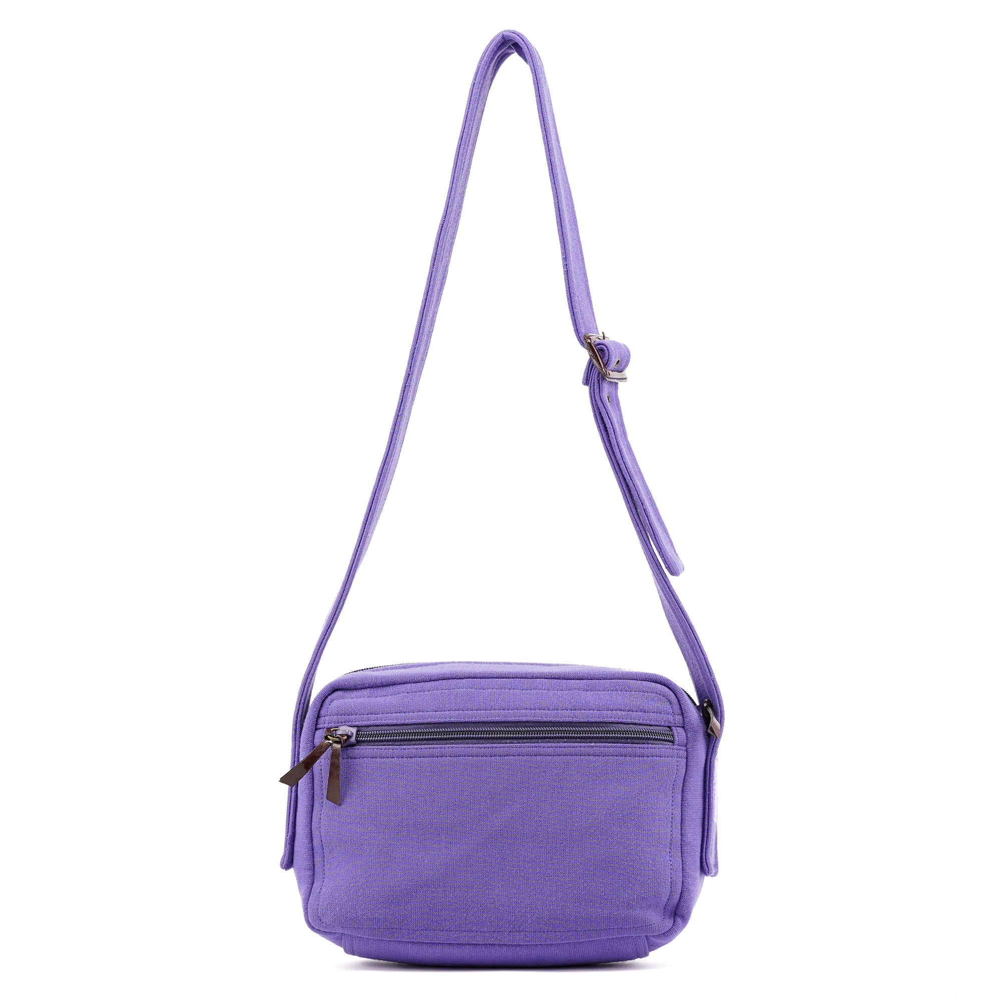 Purple Pocket Mesh Shoulder Bag