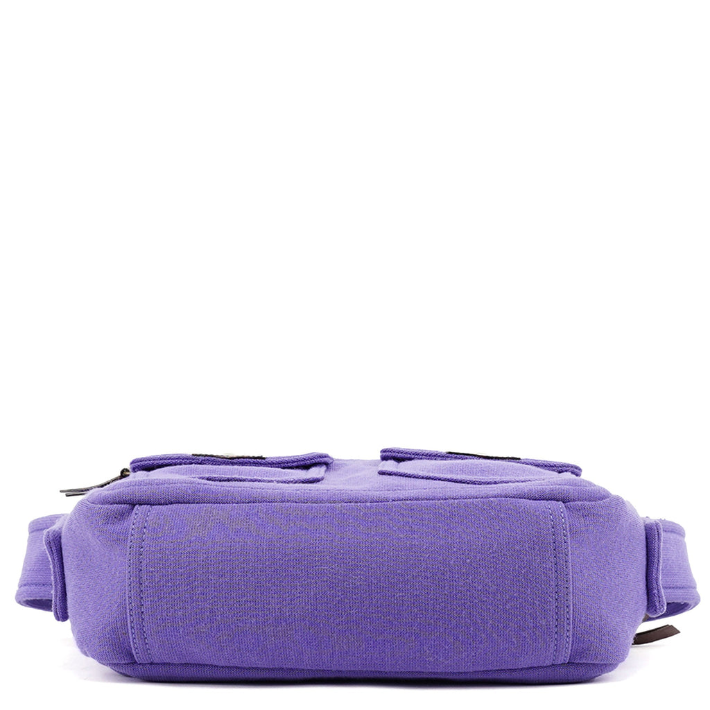 Purple Pocket Mesh Shoulder Bag