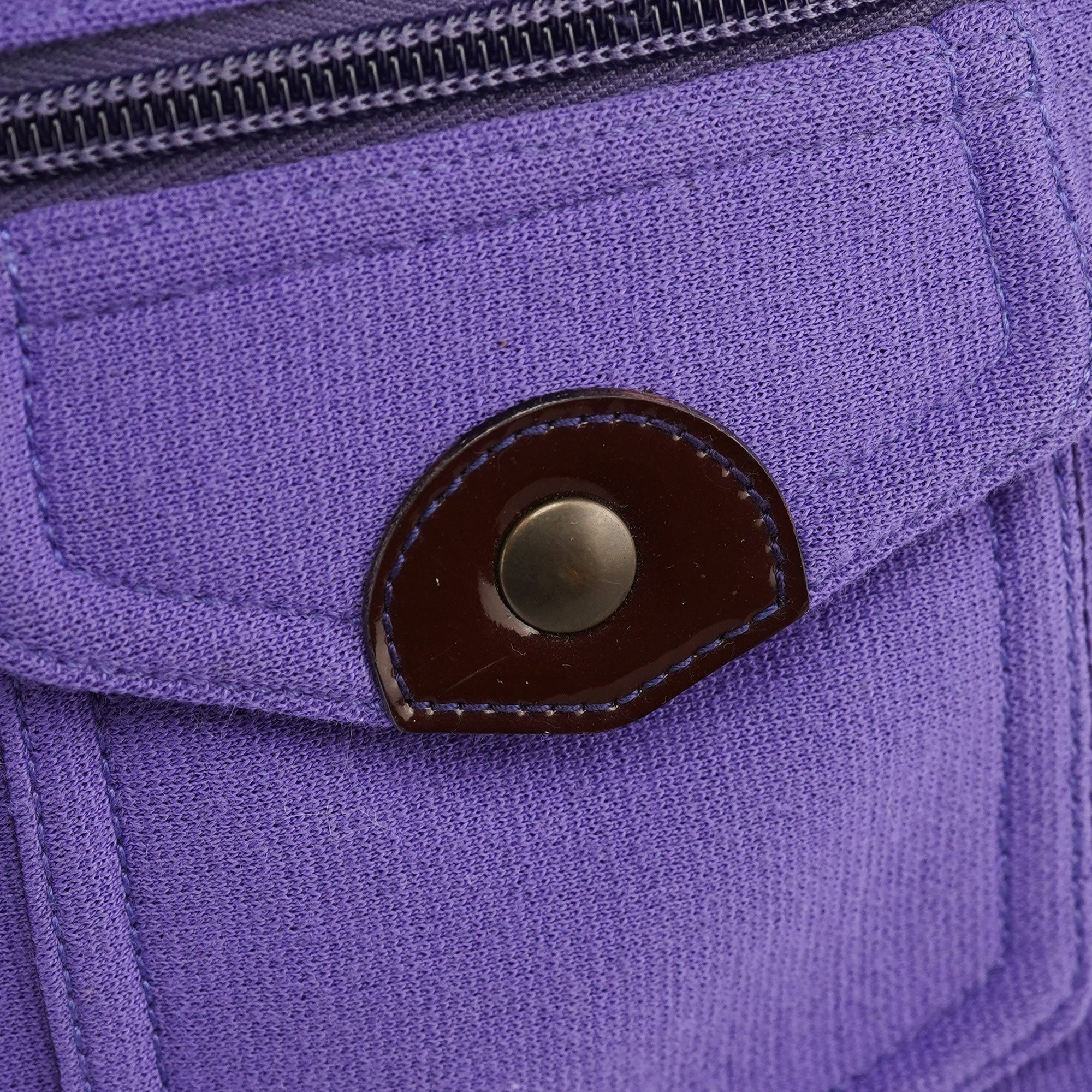 Purple Pocket Mesh Shoulder Bag