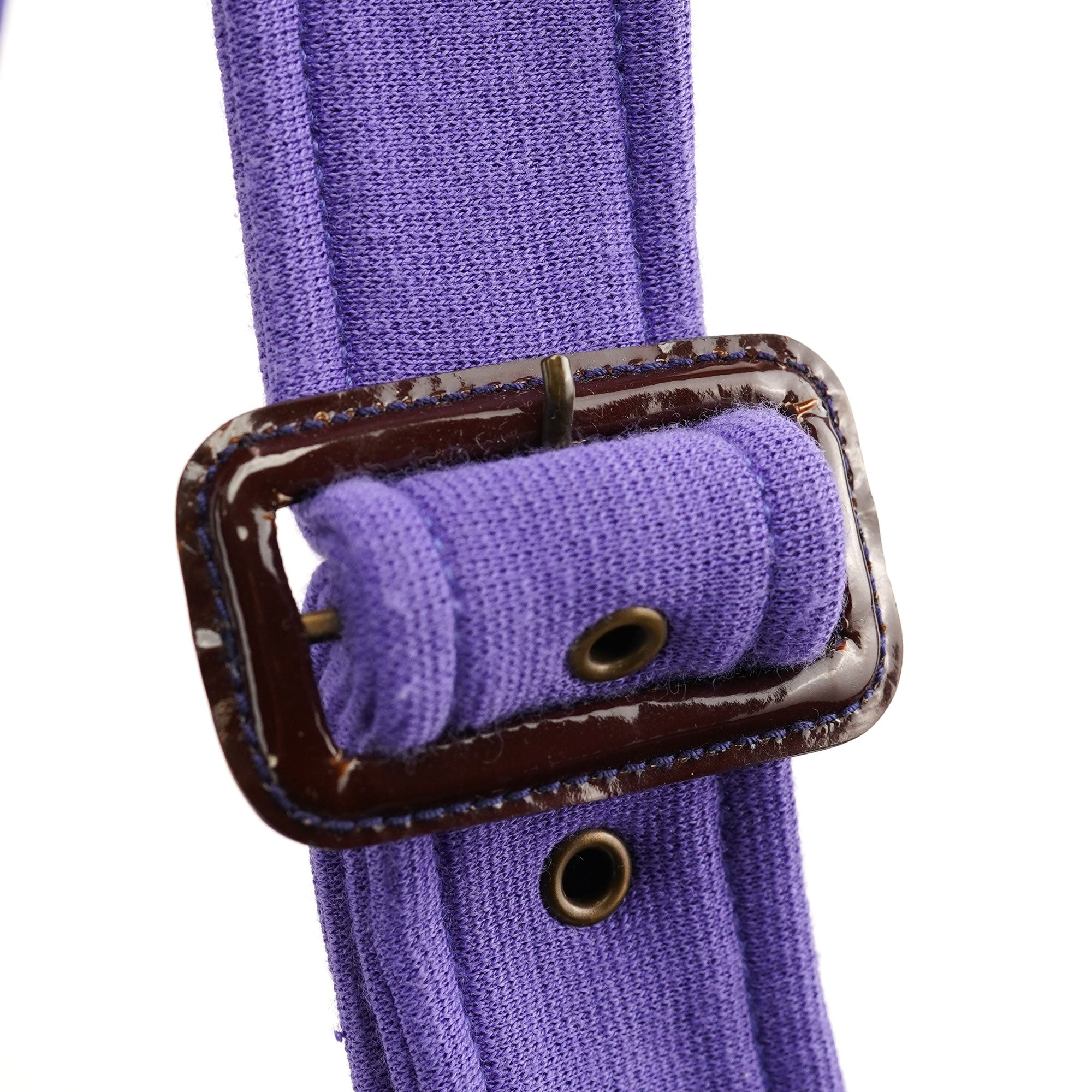 Purple Pocket Mesh Shoulder Bag