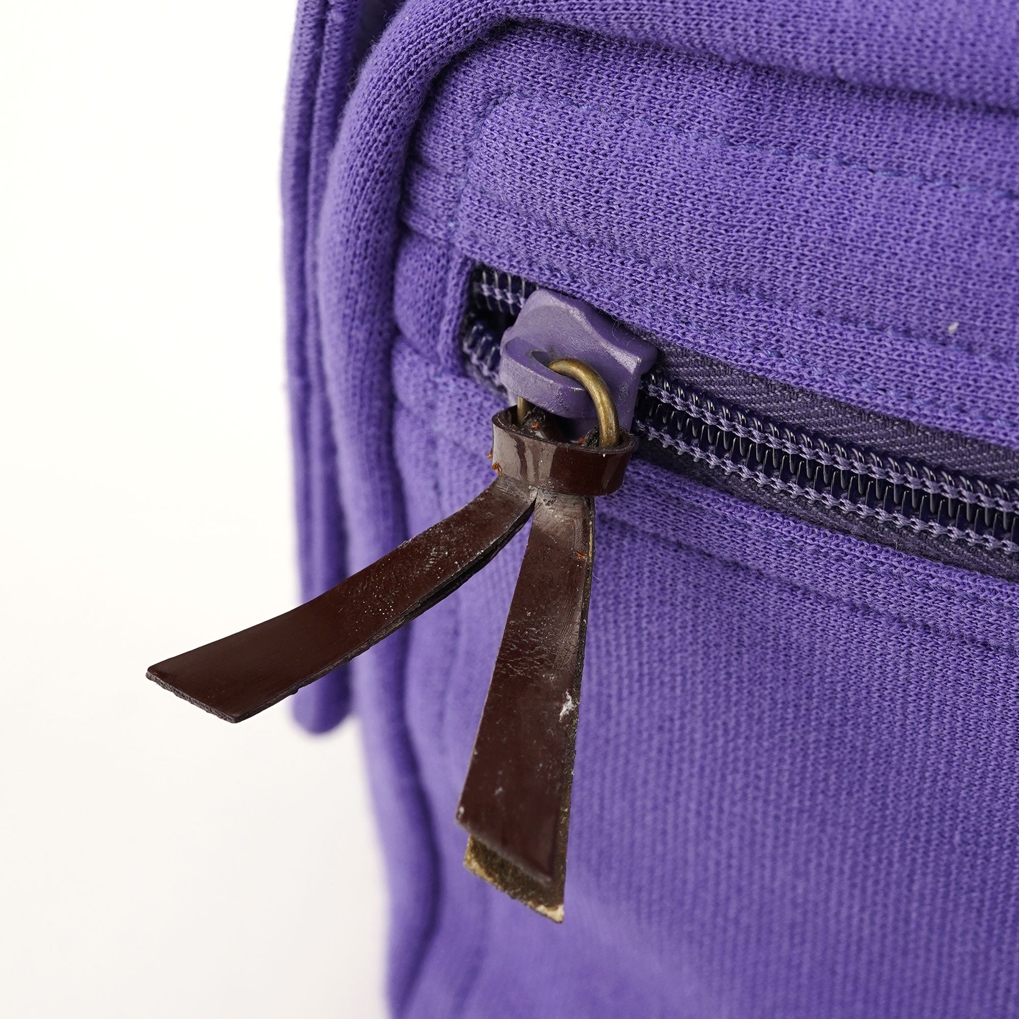 Purple Pocket Mesh Shoulder Bag