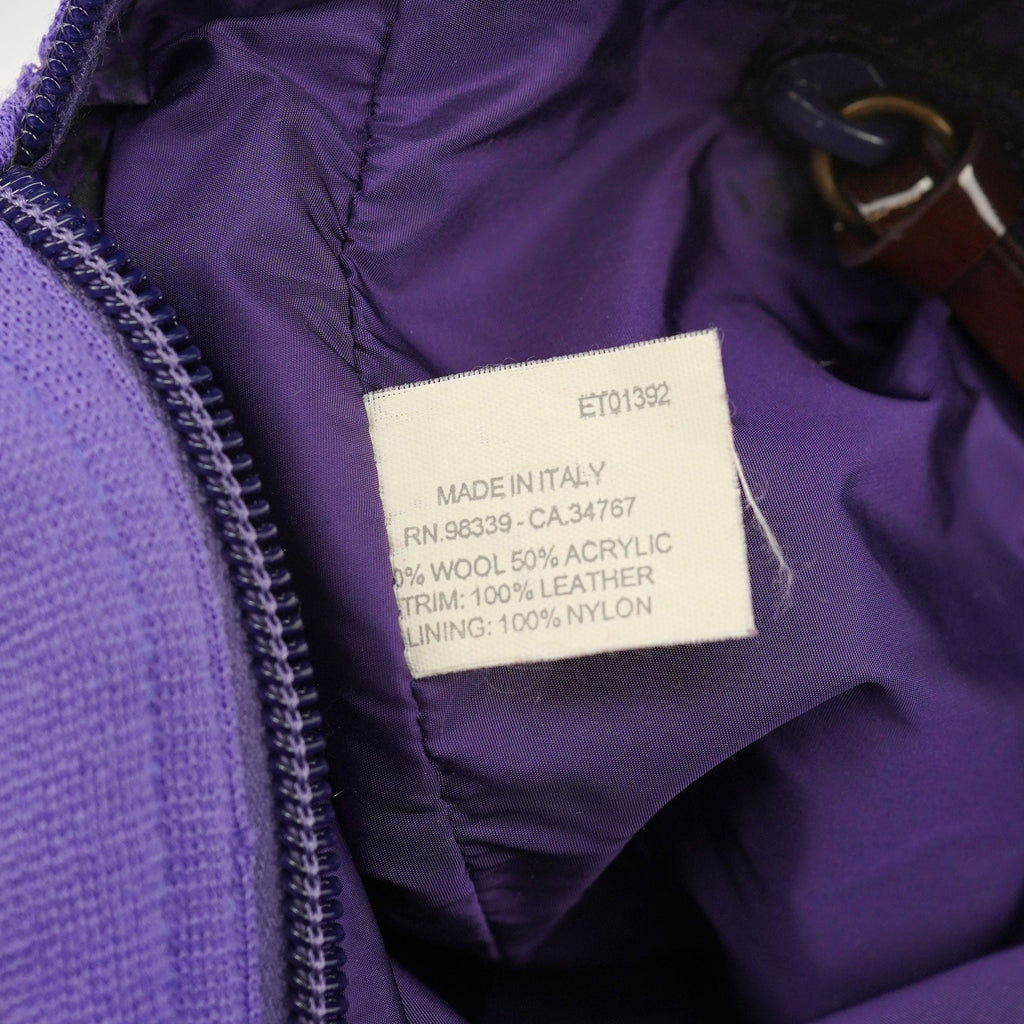 Purple Pocket Mesh Shoulder Bag