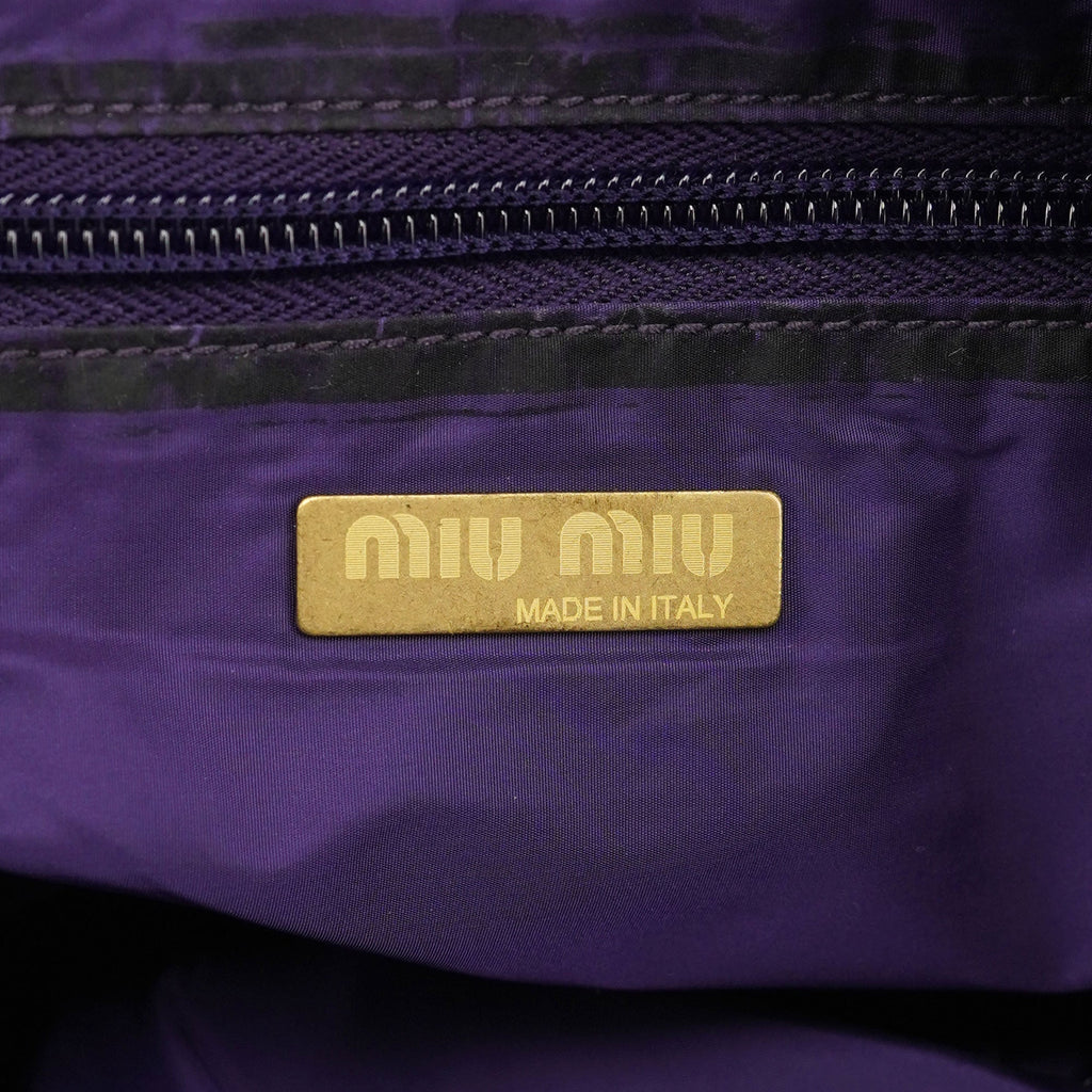 Purple Pocket Mesh Shoulder Bag